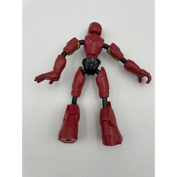 Marvel Hasbro Avengers Iron Man Bend & Flex 2019 Gold Red Action Figure 6" toy - Picture 6 of 7